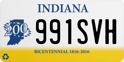 IN license plate 991SVH