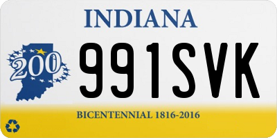 IN license plate 991SVK