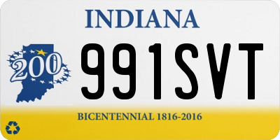 IN license plate 991SVT