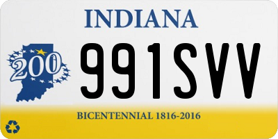 IN license plate 991SVV