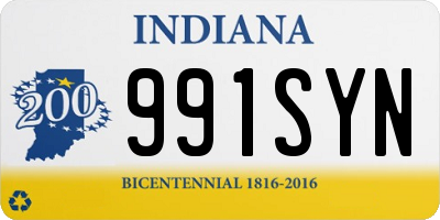 IN license plate 991SYN