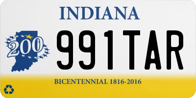 IN license plate 991TAR