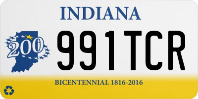 IN license plate 991TCR