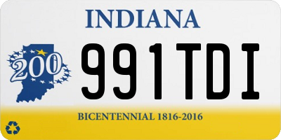 IN license plate 991TDI