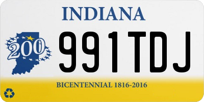 IN license plate 991TDJ