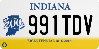 IN license plate 991TDV