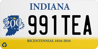 IN license plate 991TEA