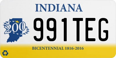 IN license plate 991TEG