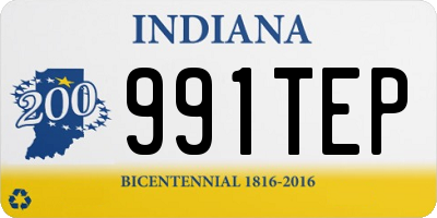 IN license plate 991TEP