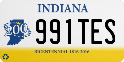 IN license plate 991TES