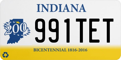 IN license plate 991TET