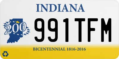 IN license plate 991TFM