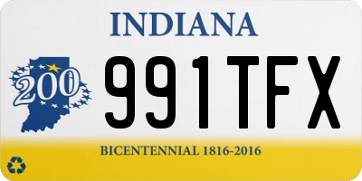 IN license plate 991TFX