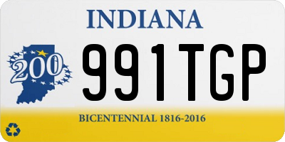 IN license plate 991TGP