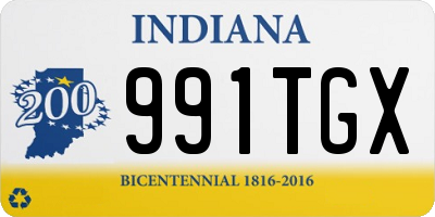 IN license plate 991TGX