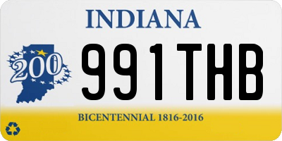 IN license plate 991THB