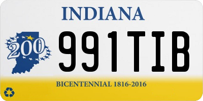 IN license plate 991TIB