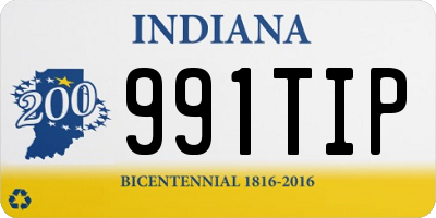 IN license plate 991TIP
