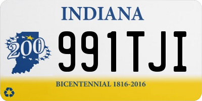 IN license plate 991TJI