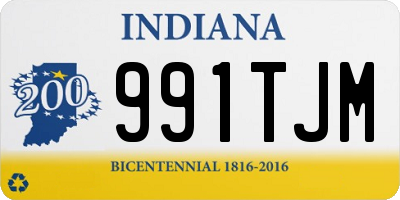 IN license plate 991TJM