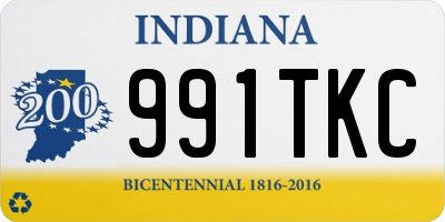 IN license plate 991TKC