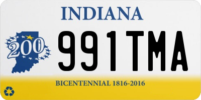 IN license plate 991TMA