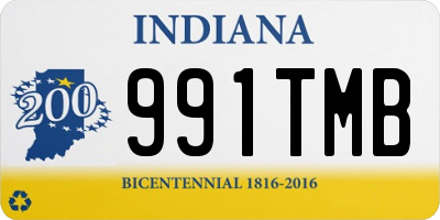 IN license plate 991TMB