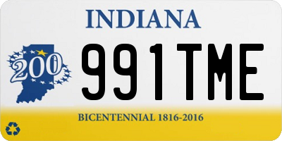 IN license plate 991TME