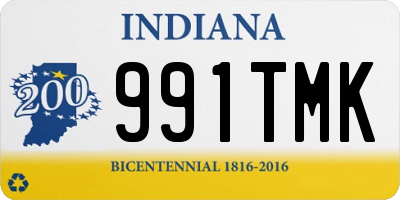 IN license plate 991TMK