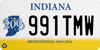 IN license plate 991TMW