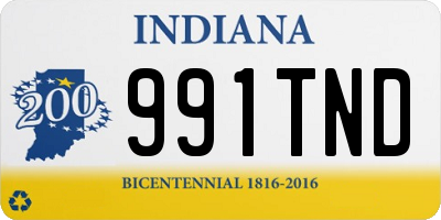 IN license plate 991TND