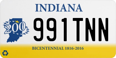 IN license plate 991TNN