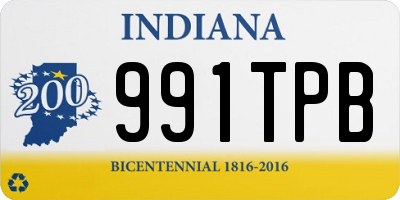 IN license plate 991TPB