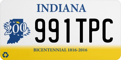 IN license plate 991TPC