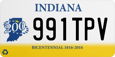 IN license plate 991TPV