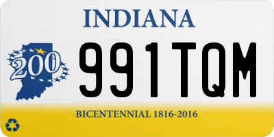 IN license plate 991TQM