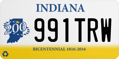 IN license plate 991TRW