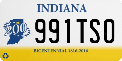 IN license plate 991TSO