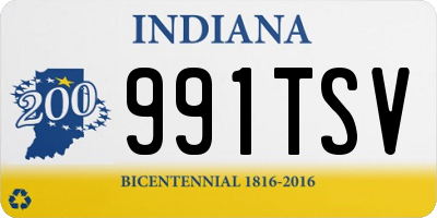 IN license plate 991TSV