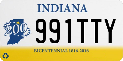 IN license plate 991TTY