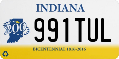 IN license plate 991TUL