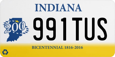 IN license plate 991TUS