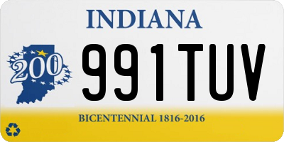 IN license plate 991TUV