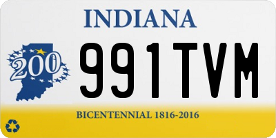 IN license plate 991TVM