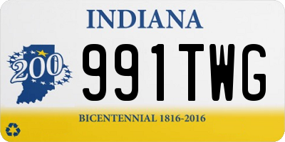 IN license plate 991TWG