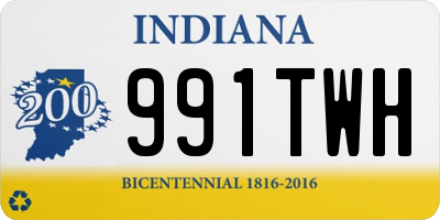 IN license plate 991TWH