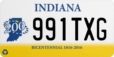 IN license plate 991TXG