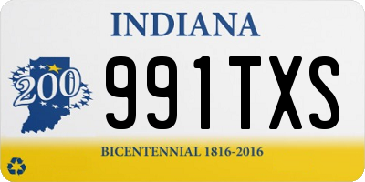 IN license plate 991TXS