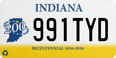 IN license plate 991TYD