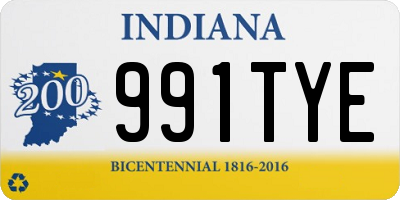 IN license plate 991TYE